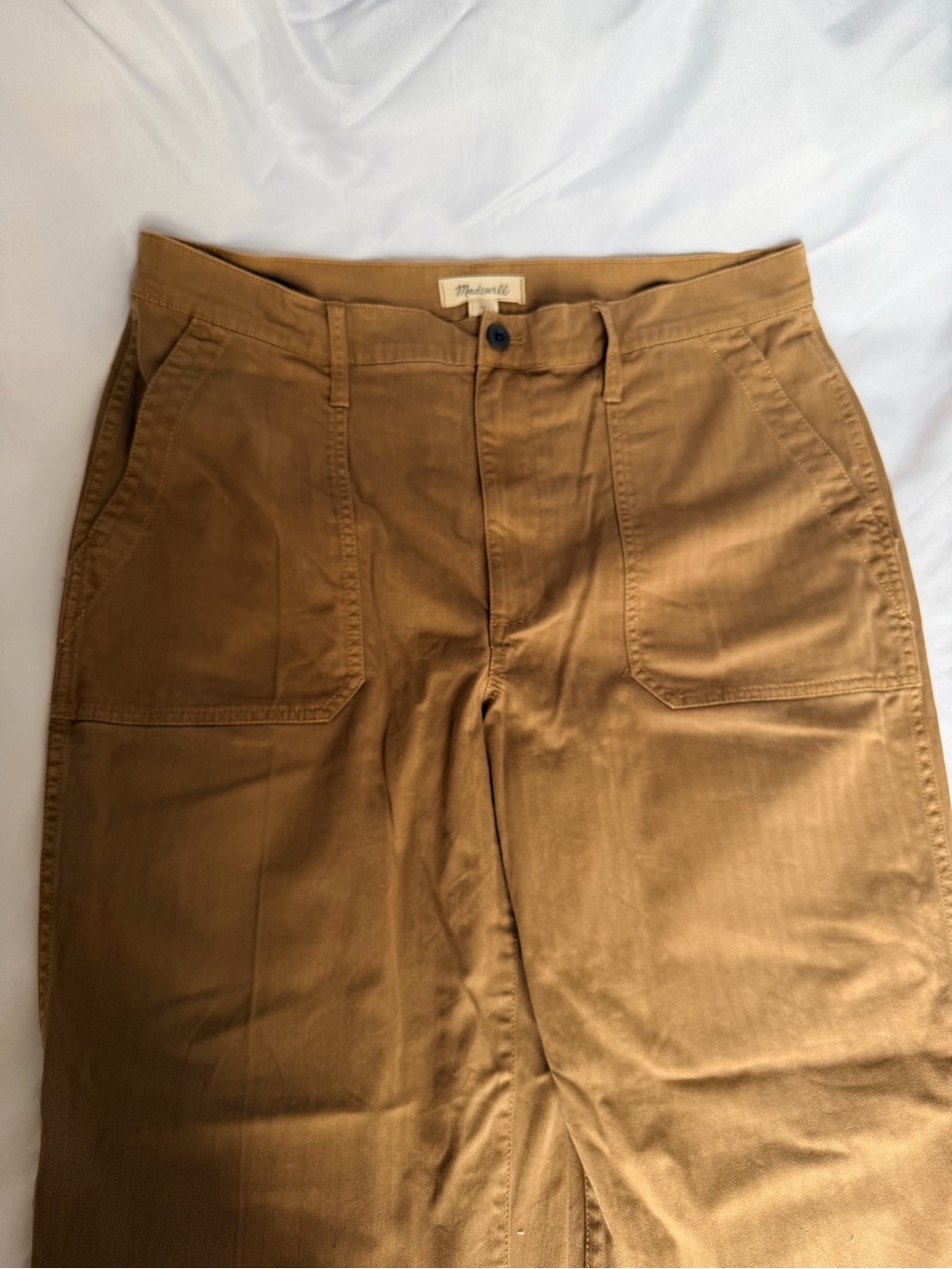 Madewell Tan Herringbone Pants